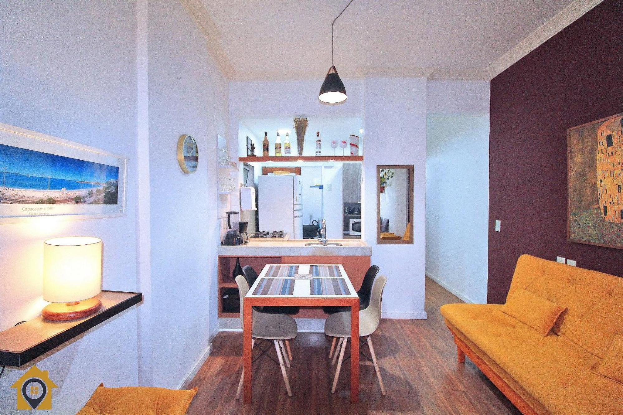 Encantador 1 Quarto: 300m Da De Copacabana Apartemen